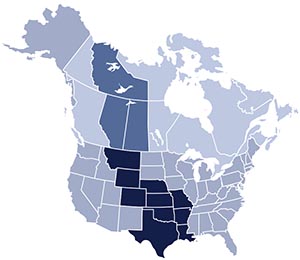 Henke Plains Region US Canada