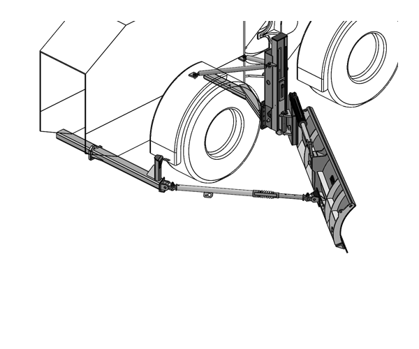 Snow Wing For Loader, Isometric